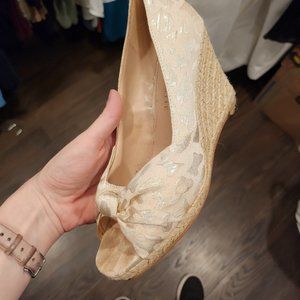 Kelly & Kate Off-White Leopard Print Espadrilles